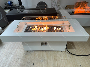1450 da crociera * 600*450mm per esterni con accensione remota intelligente <span class=keywords><strong>a</strong></span> Gas naturale LNG propano caminetto da tavolo - Product Image 2