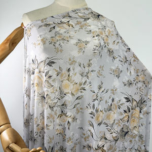 Tessuto a <span class=keywords><strong>Rete</strong></span> Elasticizzato in Poliestere e Spandex con <span class=keywords><strong>Stampa</strong></span> Floreale, Traspirante e Resistente, <span class=keywords><strong>Stampa</strong></span> Digitale per Unisex - Product Image 6