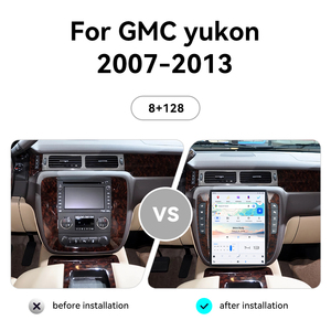 <span class=keywords><strong>Android</strong></span> de 13,8 pulgadas para GMC Sierra Denali 2007-2013 Carplay estilo Tesla navegación GPS para coche reproductor Multimedia Radio cinta Unidad Principal - Product Image 4