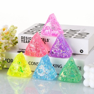 CHENXI Hot Selling Cheese Squishy Toys Mini Triangle Cheese Stress Relief Maltose <b>Squeeze</b> <b>Ball</b> Sensory Toys - Product Image 1