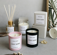 Bougie parfumée en cire de soja personnalisée avec logo d'usine, brûlage propre et durable, aromathérapie, artisanat, décoration de la maison, cadeau de mariage