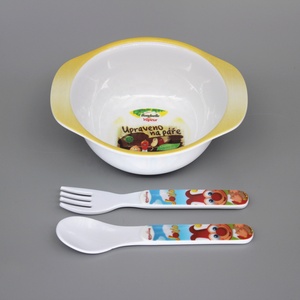 Bán Buôn Trẻ Em Của <span class=keywords><strong>Melamine</strong></span> Bộ Đồ Ăn-Bát Muỗng Nĩa Từ Nhà Máy Trung Quốc <span class=keywords><strong>Melamine</strong></span> Trẻ Em Của 3-Mảnh Bộ Đồ Ăn Thiết Lập - Product Image 2