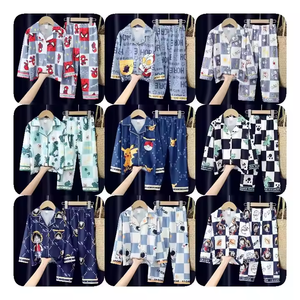 Pyjamas pour enfants en gros du fabricant 2025, ensemble de pyjama de marche pour garçons, doux pour garçons - Product Image 1