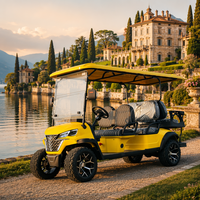 Voiture de golf électrique certifiée CE, tout-terrain, 6 places, moteur AC 4,0 kW, batterie 60 V 100 Ah, vitesse 35 km/h, autonomie 90 km