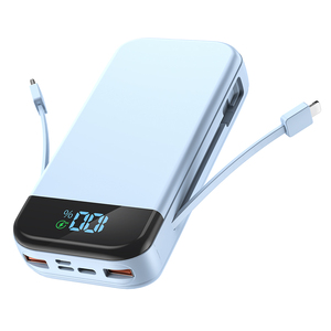 Produits les plus vendus 2025 chargeur de <span class=keywords><strong>batterie</strong></span> mobile grande <span class=keywords><strong>capacité</strong></span> 20000mAh charge rapide câble intégré banques d'alimentation portables - Product Image 3