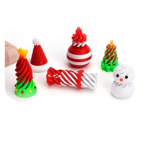 Juego de Juguetes Sensoriales Feeron Impresos en 3D de PLA No Tóxico para Navidad - Árbol Espiral, Bastón de Caramelo, Adorno - Diversión para Aliviar el Estrés y Rompecabezas Sensorial para el Hogar - Product Image 1