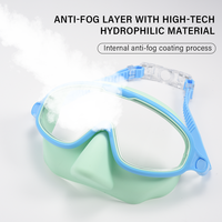 Masque de plongée de loisir YL2900B, cadre large, lentille anti-buée, joint anti-fuite, lunettes de natation étanches, masque nasal, lunettes de natation