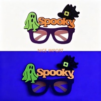 Lunettes de fête lumineuses style toile d'araignée pour Halloween, décorations de nuit d'Halloween, couleurs néon, adaptées aux enfants