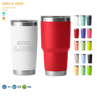 Vasos con tapas y pajitas de 20 oz, blancos, de doble pared, de acero inoxidable, a prueba de fugas, termo de viaje, taza de café con tapa