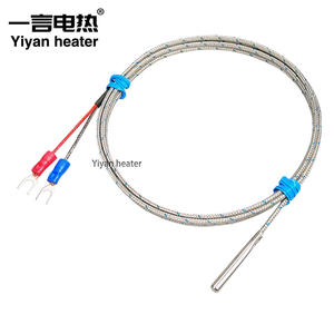 เซ็นเซอร์วัดอุณหภูมิแบบเทอร์โมคัปเปิล Yiyan Heater 3x10 3x20 มม. หัววัดสแตนเลสอุตสาหกรรม Pt1000 สำหรับอุณหภูมิสูง รับประกัน 1 ปี - Product Image 1