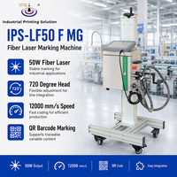 Máquina de Marcado Láser de Fibra IPS-LF50 F MG 50W, Máquina de Marcado de Fibra, Marcado Láser de Códigos QR para Placas de Identificación de Hardware
