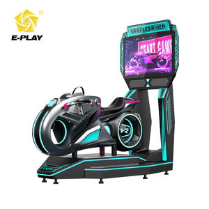 เครื่องจำลอง VR สำหรับ9D ในร่มมอเตอร์จักรยานสีขาวเกมอาเขตพร้อมมอเตอร์360 VR ทำจากไฟเบอร์กลาสและโลหะ - Product Image 6