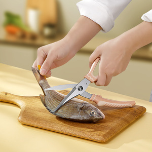 Stainless Steel Kitchen Scissors Heavy Duty Multi Functional For Chicken Bone Fish Scales Barbecue Cutting - Product Image 3