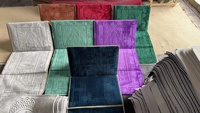 Tapis de prière islamique imprimé personnalisé avec dossier, prix bas, qualité garantie
