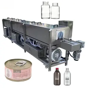 Youdo Machinery ampliamente utilizado Pequeño rociador de agua pasteurizado tipo túnel botella pasteurizador latas de cerveza esterilizador