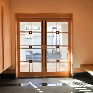 Chất lượng cao nội thất dễ dàng cài đặt bằng gỗ trượt Barn Door với phẳng theo dõi trượt Barn Door phần cứng