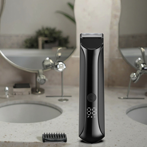 Afeitadora eléctrica con pantalla Digital alimentada por USB, recortadora de vello corporal para hombres para afeitar las áreas púbicas e íntimas de las mujeres para hombres y mujeres - Product Image 1