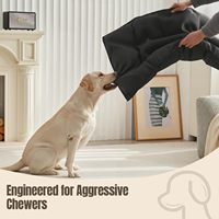 Coussin pour chien indestructible, résistant aux morsures, lavable en machine et imperméable, pour intérieur et extérieur