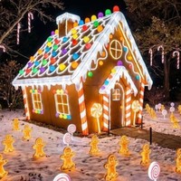 Decoración de Faroles para Parques de Atracciones, Personalizada de Fábrica, para Navidad, Uso Interior/Exterior, Espectáculo de Luces para Parques Temáticos