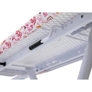 Tabla de Planchar Ajustable MILENYUM JAZZ, de Malla Plástica, con Reposapiés de Seguridad, Puntos de Silicona Antideslizantes, Plegable, para Viajes y Uso en Armarios - Product Image 3