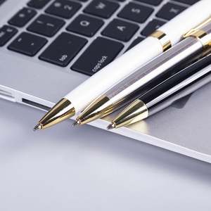 Stylos à bille Parker de luxe en métal noir et or classiques de marque SHULI avec impression personnalisée et logo sur mesure - Product Image 5