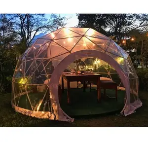 Geodesic Glamping Nhà Hàng/Cafe/Catering Garden Igloo Dome Lều 4M 5M 6M