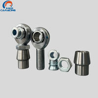Rotule en acier allié 3/4-16 à articulation sphérique 52100, chromée/zinguée, haute précision, autolubrifiante, entièrement filetée