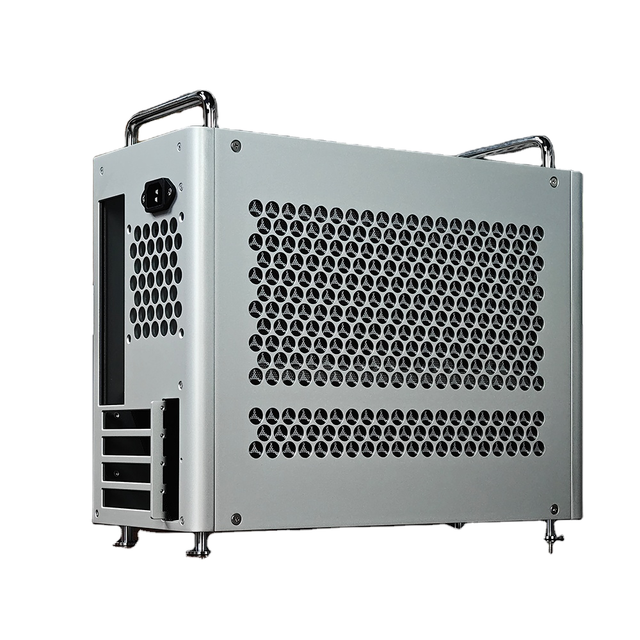 Ready Stock ATX Aluminum Alloy Mid Tower PC Computer Case with Side Panel Window CD Rook HDD Trays USB Front Port Gaming IFans
