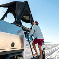 Winter-Warmdachzelt für 4 Personen, SUV, 4-Jahreszeiten-Dachzelt, Kälteschutz-Camping, Schuhtasche, winddichtes Aluminium-Dachzelt