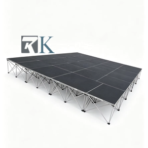 Scène mobile légère, plateforme de scène pliable en alliage d'aluminium portable pour événements en plein air, concerts - Product Image 1