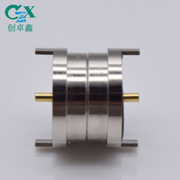 Conector de Carga Magnético Ultrafino de 2 Pines CZX Personalizado de 10 mm, Conector Hembra y Macho de 2P con Contacto de Succión Delgado para Aplicaciones de Alimentación USB