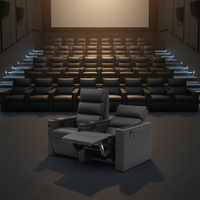 LEADCOM LS-818 VIP Fauteuil inclinable électrique en cuir, moderne, commercial, de luxe, pour cinéma, salle de cinéma, mobilier de cinéma à gravité zéro