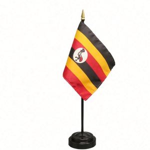 Banderas Decorativas de Escritorio para Interiores, Banderas de Países del Mundo con Base y Asta para Reuniones, Hechas de Poliéster Resistente - Product Image 5