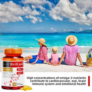 Huile de krill antarctique en gélules molles 3000 mg Oméga 3 Bien-être du cerveau <span class=keywords><strong>rouge</strong></span> Non-OGM Fournisseur de capsules en marque blanche OEM ODM - Product Image 3