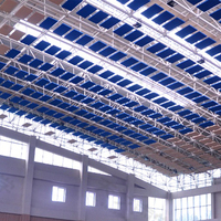 Panneaux acoustiques en fibre de verre ignifuges et insonorisants pour piscine, en laine de verre écologique résistante à l'humidité, pour faux plafond