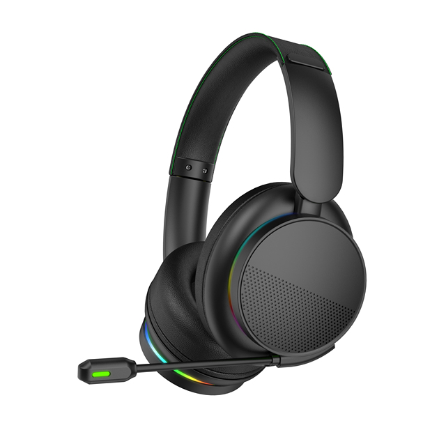 2026 New Over Ear 2.4G Wireless Headsets with RGB Adjustable Headband Headphone with Omnidirectional Mic S-G47