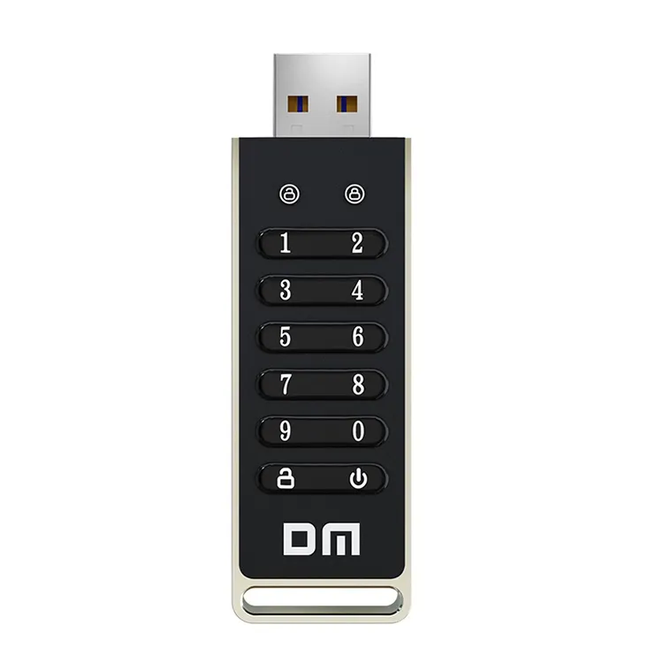암호화 된 usb 플래시 드라이브 32G/64G USB3.2 플래시 U 디스크 숫자 키패드 암호