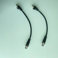 Connecteur M16 mâle à 4 broches pour montage sur panneau, résistant aux vibrations, étanche à la poussière, prise circulaire d'aviation pour la transmission de signaux de capteur