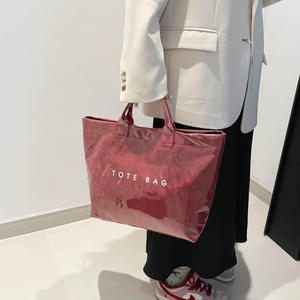 <span class=keywords><strong>Sac</strong></span> fourre-tout brillant imperméable personnalisé avec logo, coloré et minimaliste, grande capacité, idéal pour la plage, vente en gros - Product Image 4