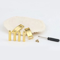 Ensemble de décoration de chaussures personnalisées haut de gamme en alliage de zinc, aglets métalliques AF1, fermoir de lacet avec boîte personnalisée, style boucle charmant