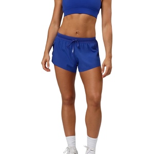 Shorts de course pour femmes personnalisés OEM, fitness haut de gamme, grande taille, 100% coton, taille mi-haute, respirant, confortable, vente en gros - Product Image 2