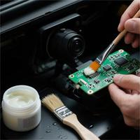 Scellant époxy en résine de silicone imperméable haute performance, pâte transparente pour verre, adhésif en silicone pour le collage de carreaux de transport