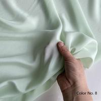 Kain Brokat Mulberry 100% 12MM CDC Warna Solid Tipis Rajutan Ringan untuk Gaun Pernikahan