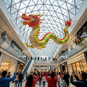 Globo Inflable Promocional con Forma de Dragón, Resistente al Agua, con Control Remoto de 12 Metros, en Oferta - Product Image 3