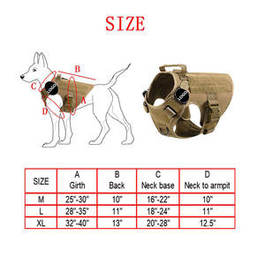 Harnais en nylon pour animaux de compagnie OEM gilet pour chiens manteau de refroidissement rétractable poitrine d'entraînement pour animaux de compagnie harnais tactique pour chiens - Product Image 4