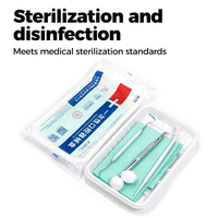 Kit d'instruments dentaires jetables, 50 sachets/boîte, 200 sachets/boîte, kit d'examen buccal stérile EO, fournitures dentaires, export