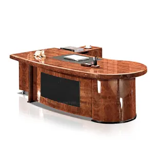 Глянцевая деревянная офисная коммерческая мебель, офисный стол, модель 2405, оптовая продажа от производителя