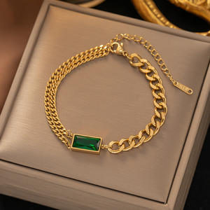 ステンレス製ジュエリー18ゴールドメッキ女性人格ステンレス製ブレスレットスネークボーンズ女性用アクセサリー - Product Image 5