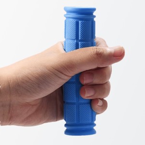 Puños para manillar de bicicleta, 22,2 mm, de goma, para bicicletas de montaña, 120 mm, azul - Product Image 2