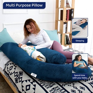 Venta al por mayor Soporte Corporal almohada llorona muestra gratis maternidad vientre contorneado cuerpo soporte en forma de C Extra comodidad embarazo almohada - Product Image 3